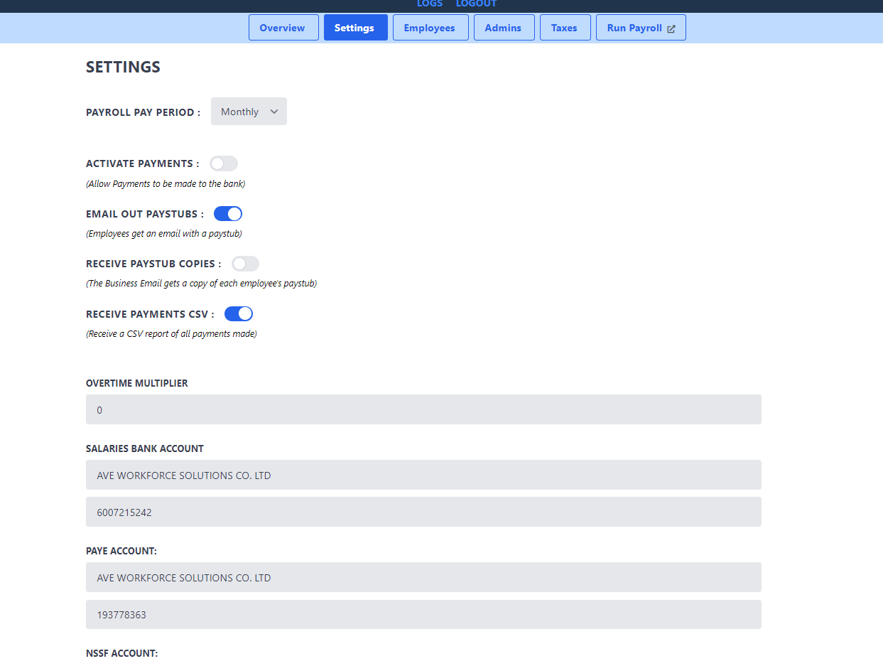 Automated Payroll Processing